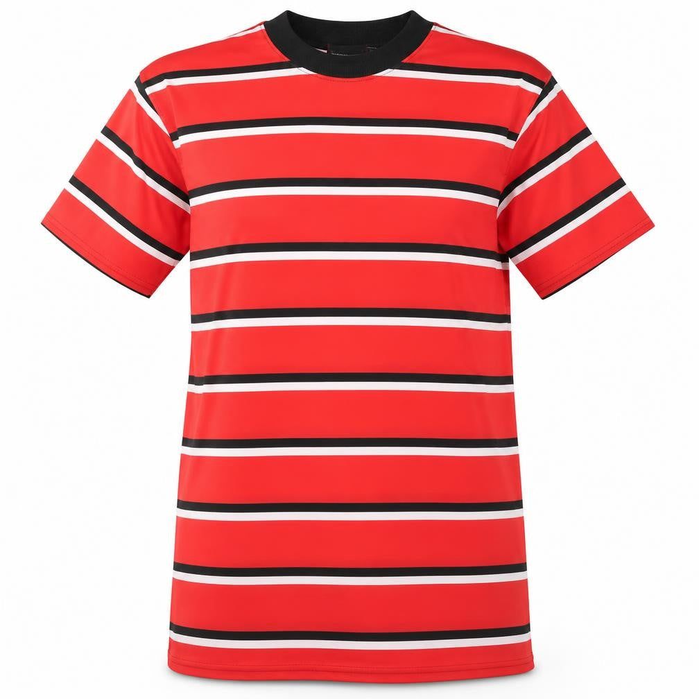 PRETTYLITTLETHING Womens Red Striped  T-Shirt Dress  Size 6