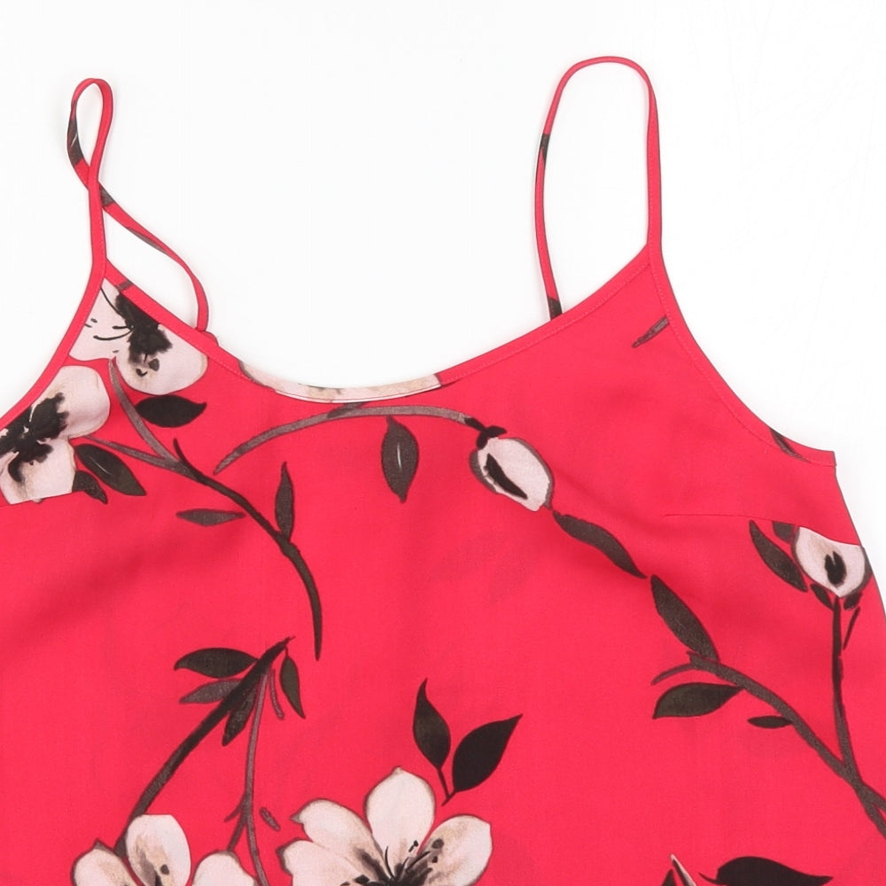 NEXT Womens Pink Floral  Basic Tank Size 6