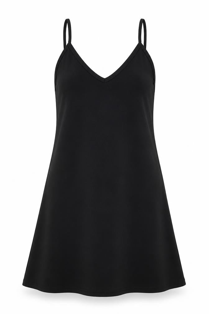 PRETTYLITTLETHING Womens Black   A-Line  Size 6