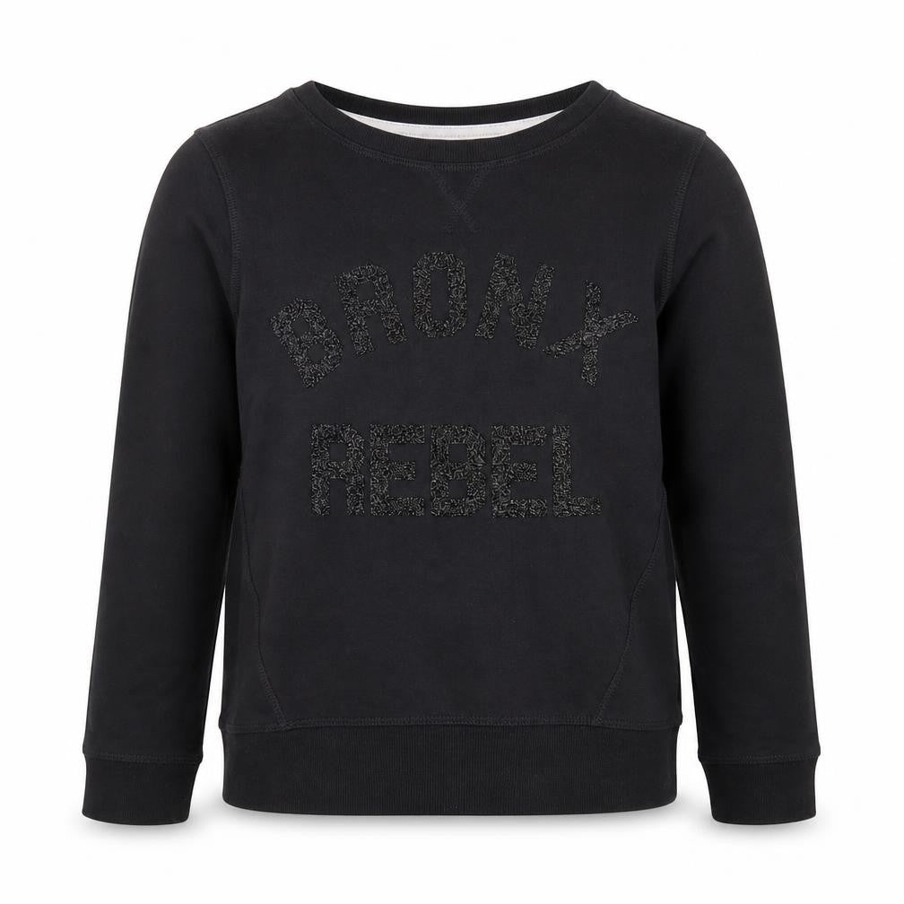 NEXT Girls Black   Pullover Sweatshirt Size 11-12 Years  - Bronx Rebel