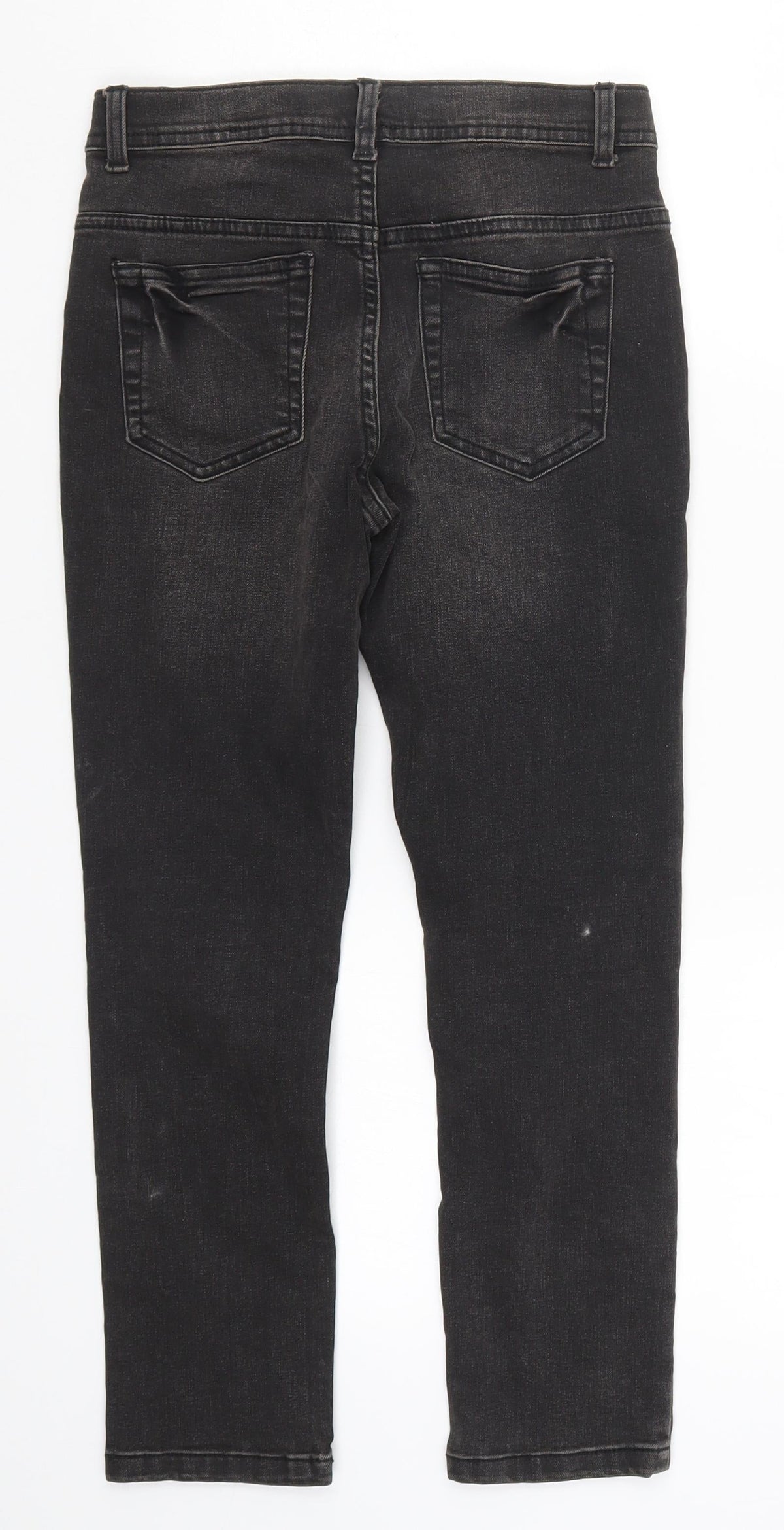 Back view of Denim Co girls’ black denim skinny jeans, size 9-10, years