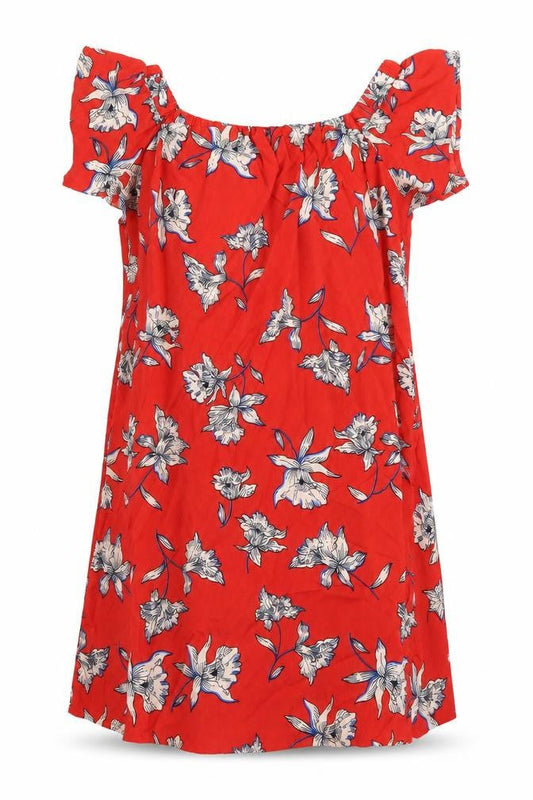 Atmosphere Womens Red Floral  A-Line  Size 10