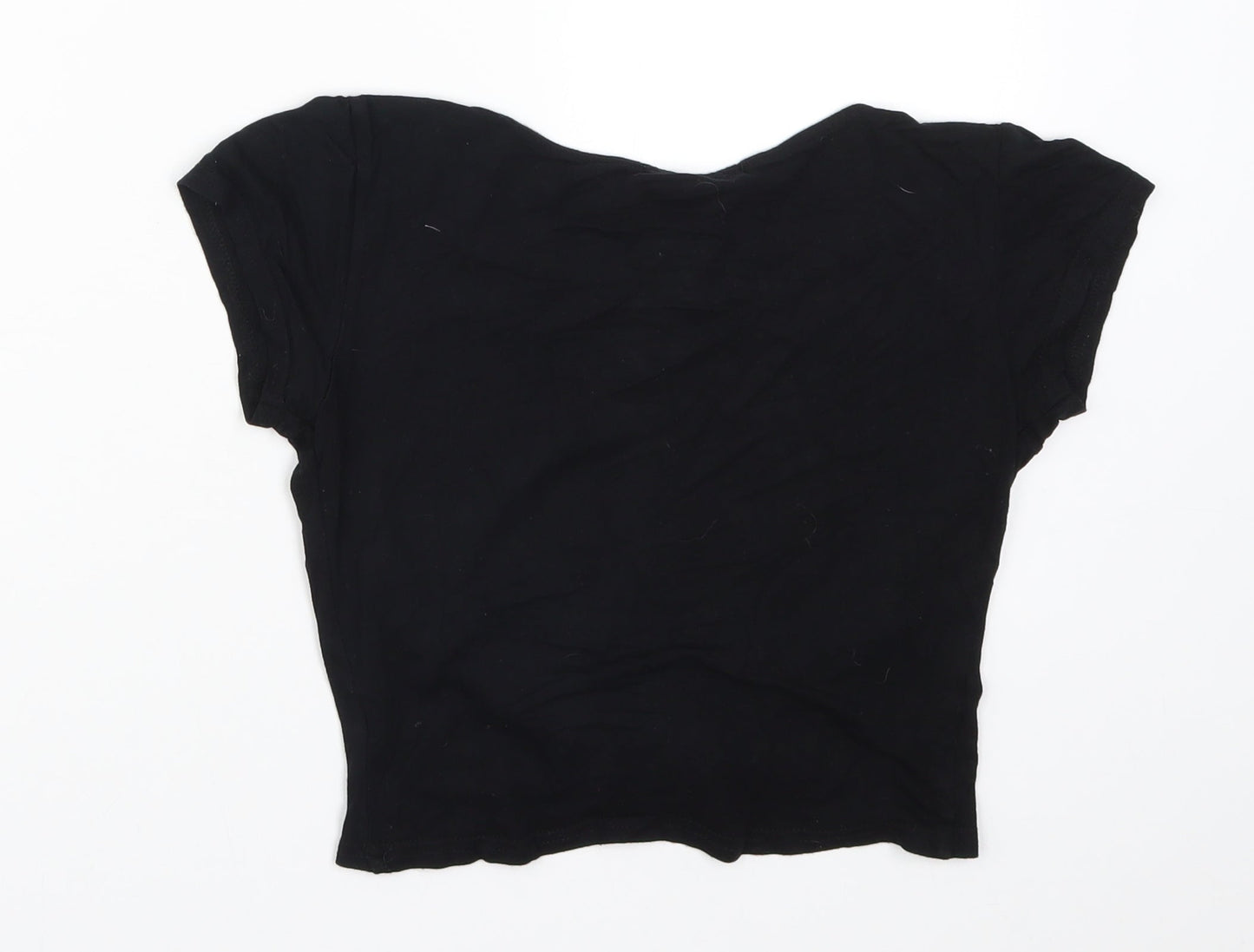 Missguided Womens Black   Basic T-Shirt Size 6