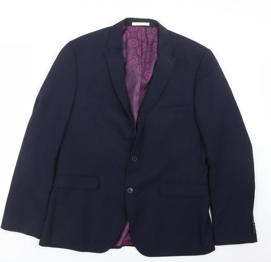 Burton Mens Blue   Jacket Suit Jacket Size 38