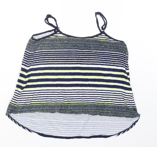 Dorothy Perkins Womens Blue Striped  Basic Tank Size 14