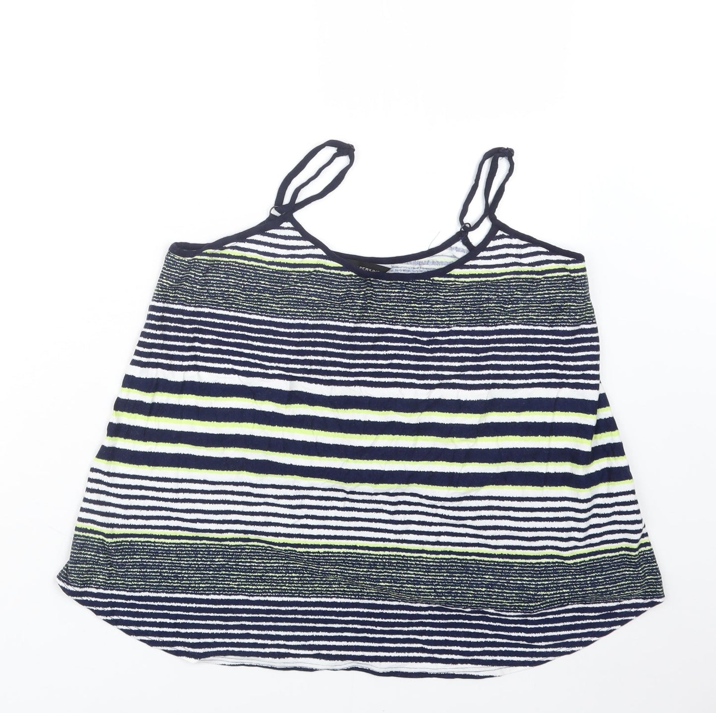 Dorothy Perkins Womens Blue Striped  Basic Tank Size 14