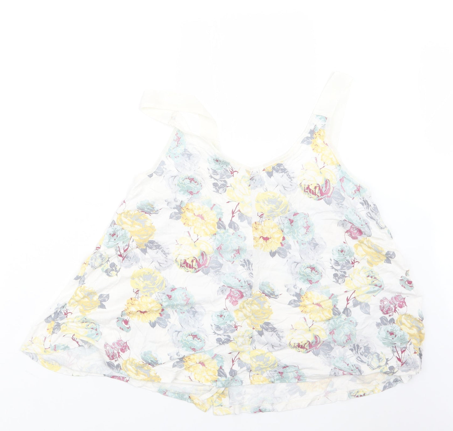 NEXT Womens Yellow Floral  Basic Tank Size 14
