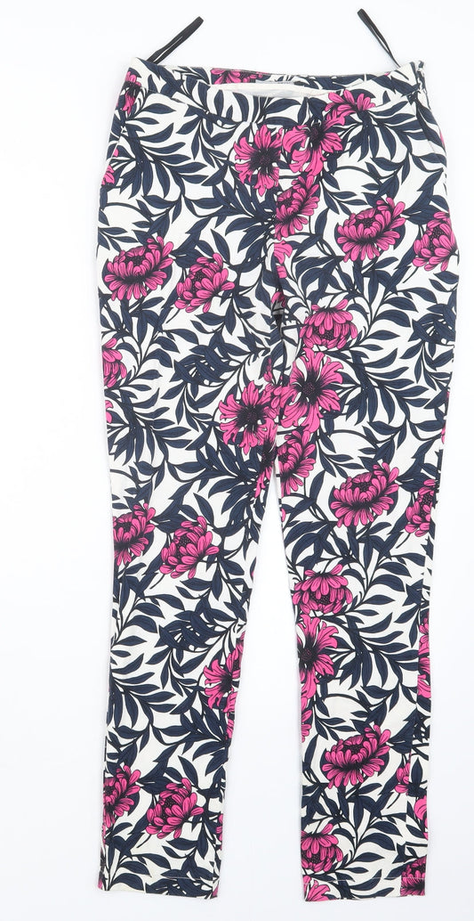 Atmosphere Womens Pink Geometric  Trousers  Size 6 L27 in
