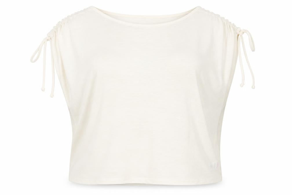 Papaya Womens Ivory   Basic T-Shirt Size 16
