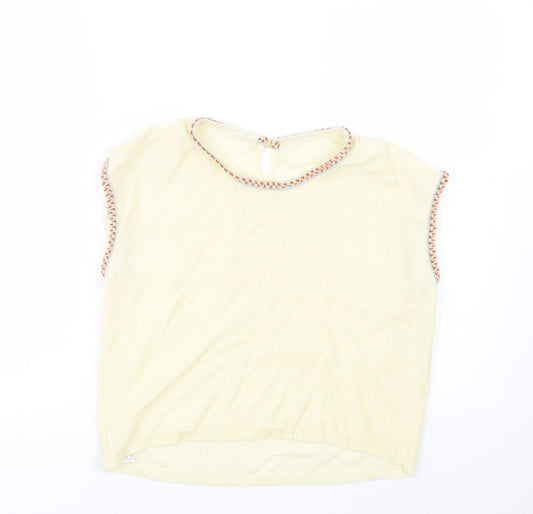 Preworn Womens Ivory  Knit Pullover Jumper Size 14