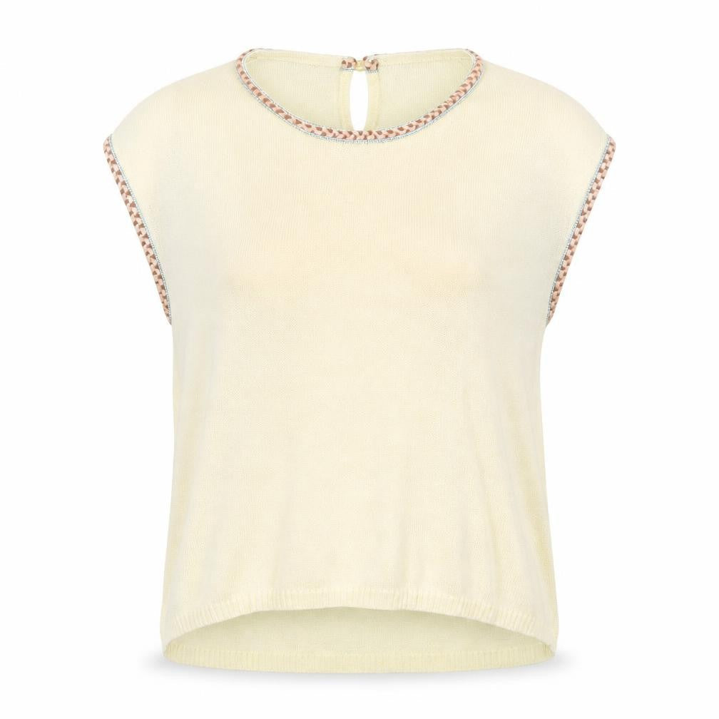 Preworn Womens Ivory  Knit Pullover Jumper Size 14