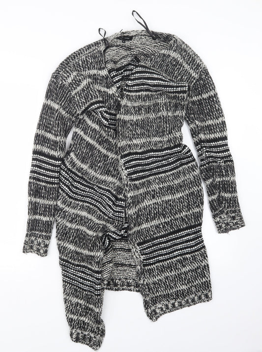 New Look Womens Black  Knit Cardigan Jumper Size 8