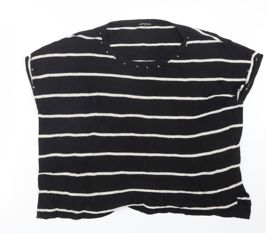 Warehouse Womens Black   Pullover Jumper Size 12