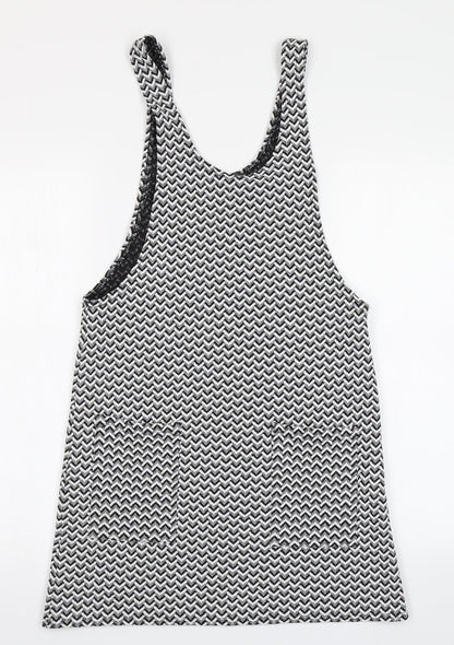 Additional front view of Atmosphere women’s black chevron a-line, size UK 8