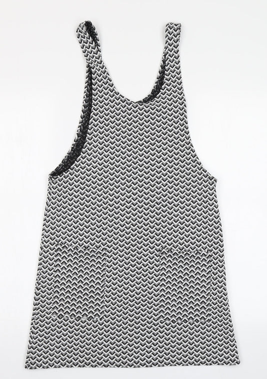Atmosphere Womens Black Chevron  A-Line  Size 8