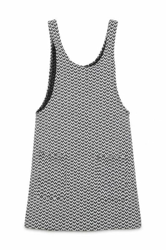 Atmosphere Womens Black Chevron  A-Line  Size 8