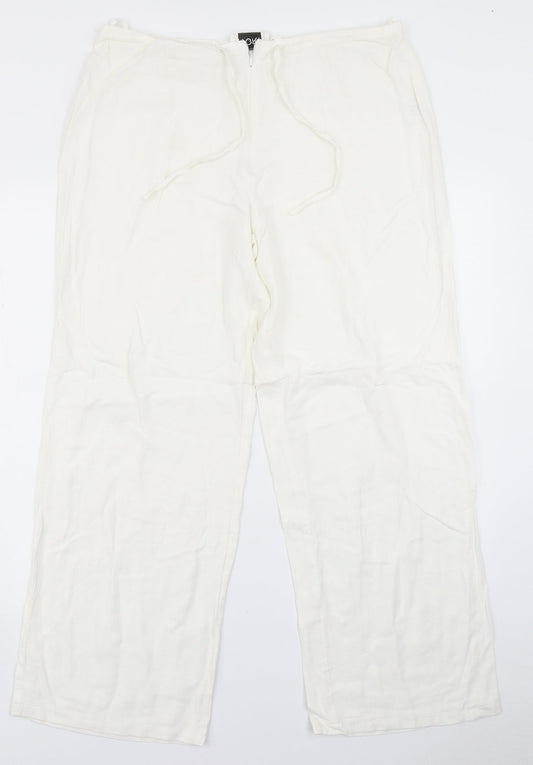 Ivory Womens White   Trousers  Size 16 L24 in