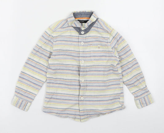 Autograph Boys Yellow Striped  Basic Button-Up Size 3-4 Years