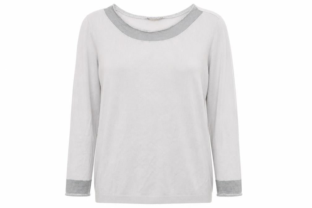 Maria Bellentani Womens Grey  Knit Pullover Jumper Size L
