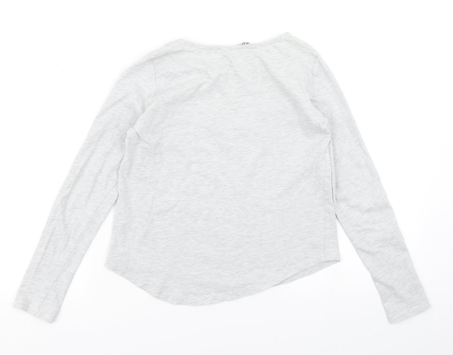 H&M Girls Grey   Basic T-Shirt Size 11-12 Years