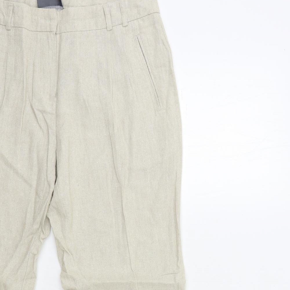 BHS Womens Beige   Trousers  Size 10 L26 in