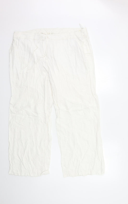 Preworn Womens White   Trousers  Size 38 in L30 in