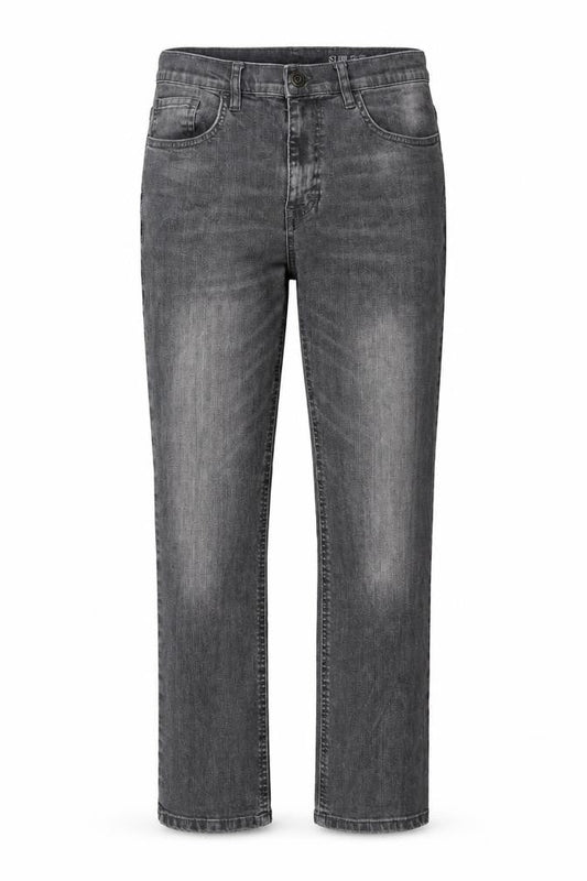 F&F Womens Grey  Denim Straight Jeans Size 34 in L30 in
