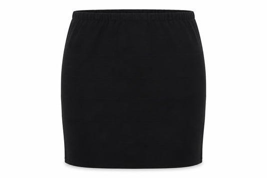 IX London Womens Black  Jersey A-Line Skirt Size 14