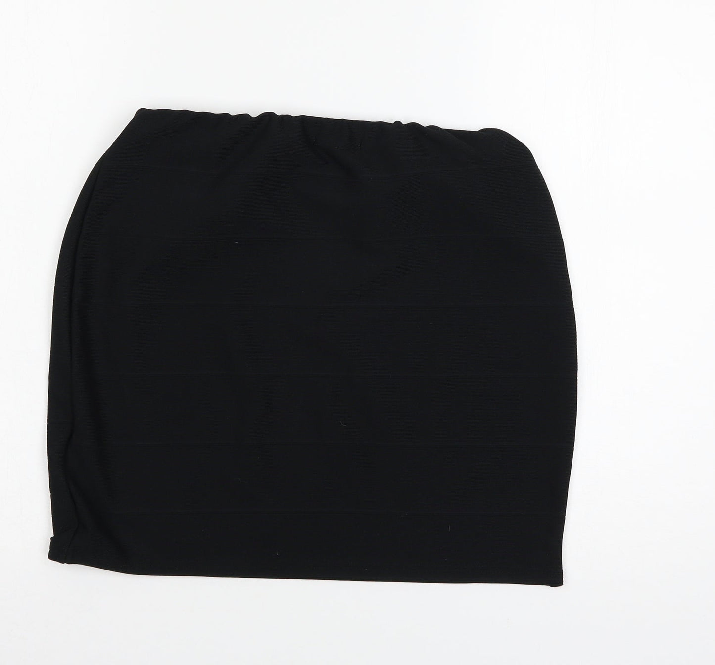 IX London Womens Black  Jersey A-Line Skirt Size 14