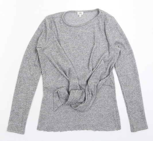 River Island Womens Grey  Knit Pullover Jumper Size 8