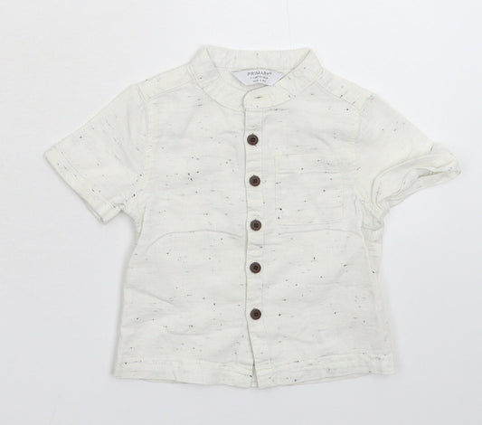 Primark Baby White   Basic Button-Up Size 9-12 Months
