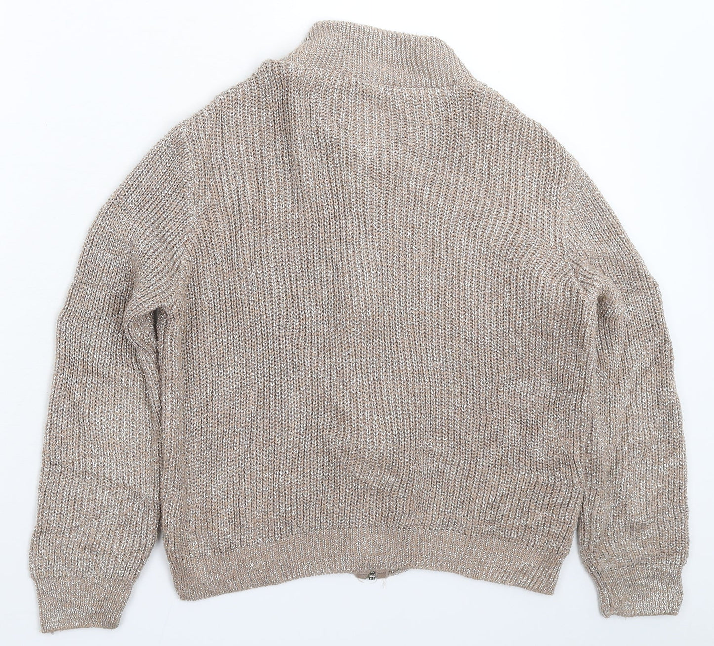 Atmosphere Womens Grey  Knit Bomber Jacket Jacket Size 12