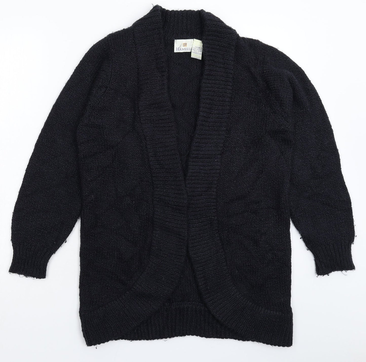 Hamells Womens Black  Knit Cardigan Jumper Size M