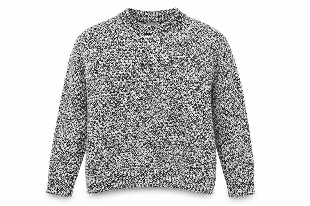 H&M Womens Grey  Knit Pullover Jumper Size M