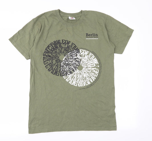 Fruit of the Loom Mens Green    T-Shirt Size S