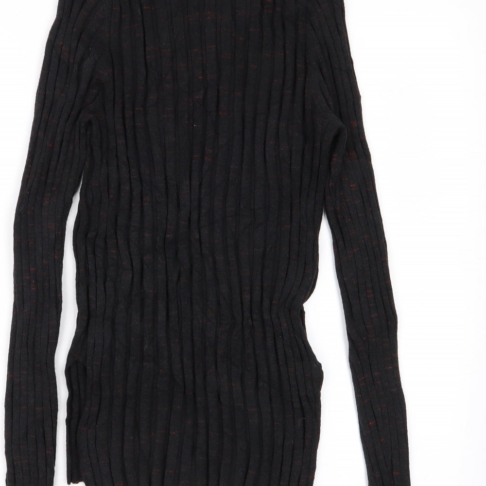 Topshop Womens Black   Basic T-Shirt Size L