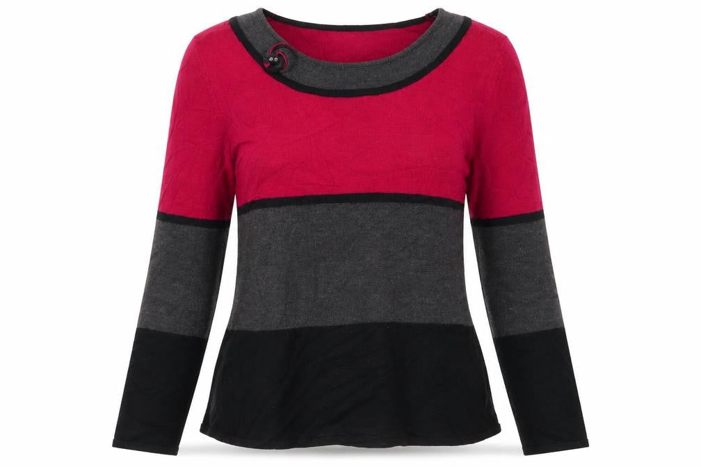 Anonymous Womens Multicoloured Striped  Pullover Jumper Size S