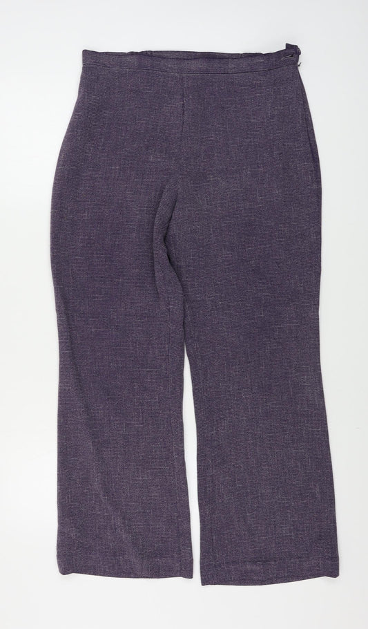 Marks and Spencer  Womens Purple   Trousers  Size 14 L25 in