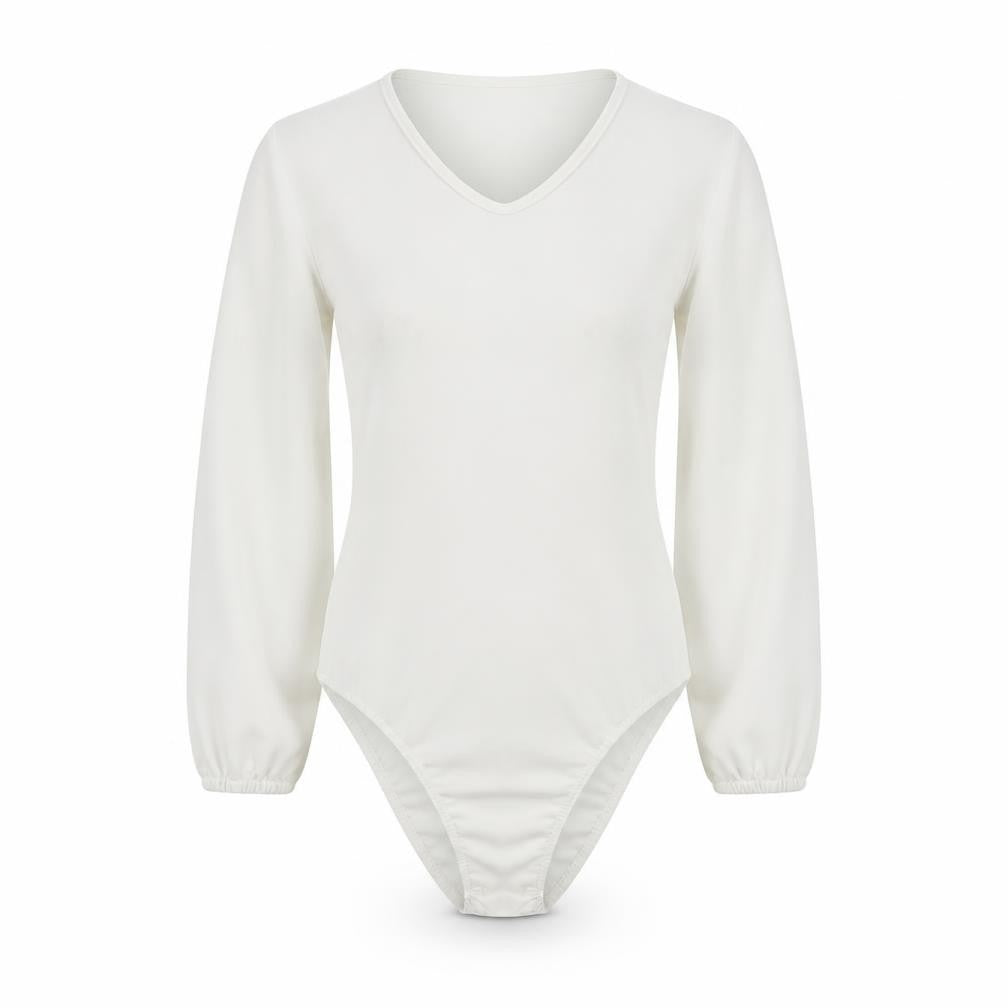 Boohoo  Womens Ivory   Bodysuit One-Piece Size 10