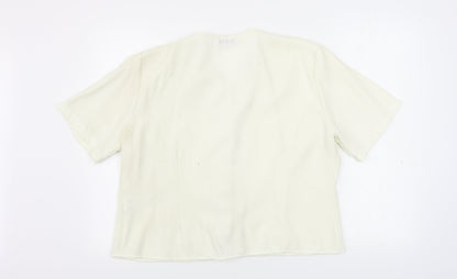 Berkertex  Womens Beige   Basic Button-Up Size 16