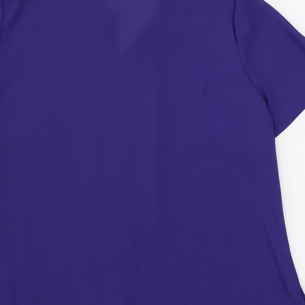 bm collection    Womens Purple   Basic Button-Up Size 18