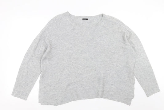Roman Womens Grey  Knit Pullover Jumper Size 20