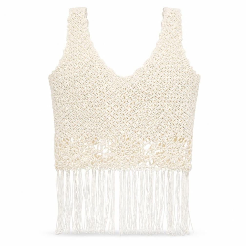Primark Womens Ivory  Knit Pullover Jumper Size M  - cropped