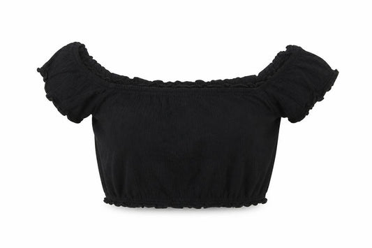 New Look Womens Black   Cropped T-Shirt Size 8