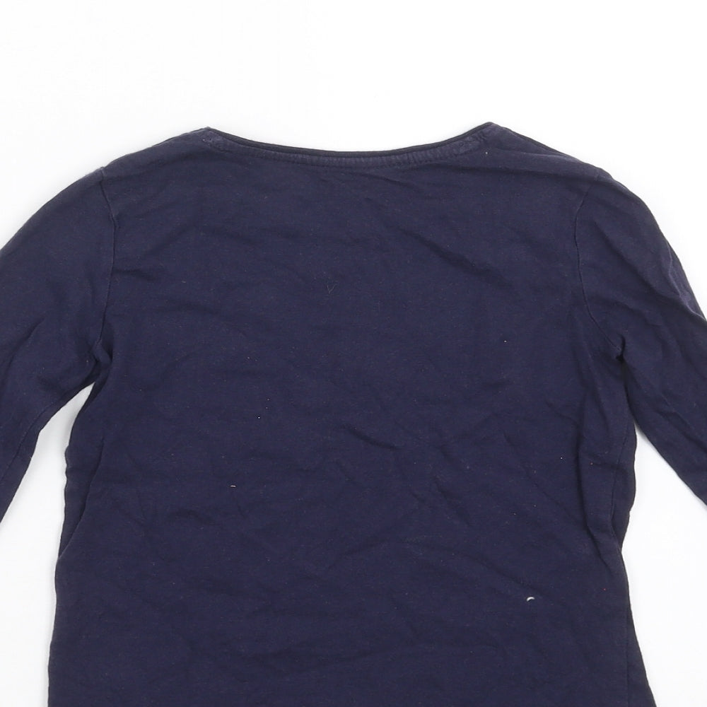 Primark Girls Blue   Basic T-Shirt Size 5-6 Years  - Stay Cool