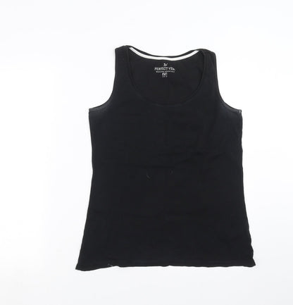 Wardrobe Essentials Womens Black   Basic Tank Size 16