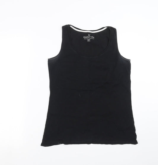 Wardrobe Essentials Womens Black   Basic Tank Size 16