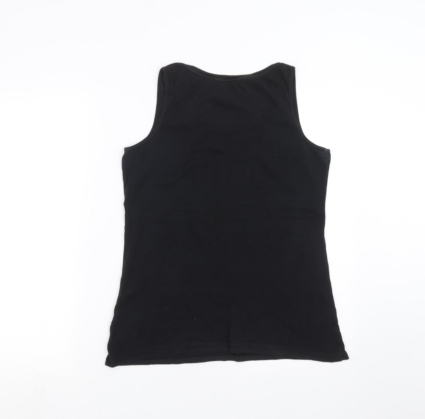 Wardrobe Essentials Womens Black   Basic Tank Size 16