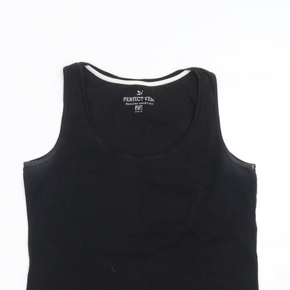 Wardrobe Essentials Womens Black   Basic Tank Size 16