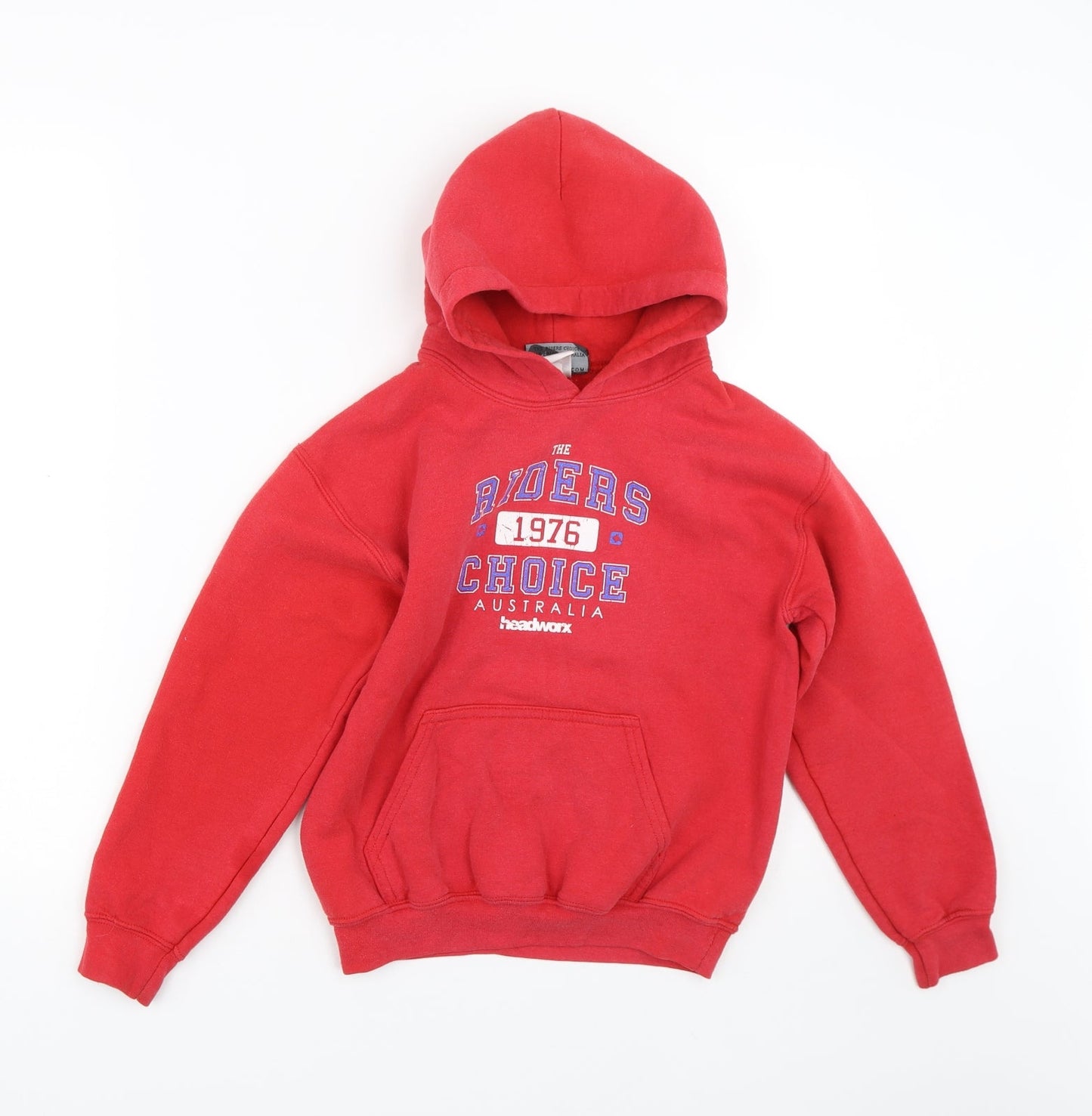 Headworx Boys Red   Pullover Hoodie Size 6-7 Years